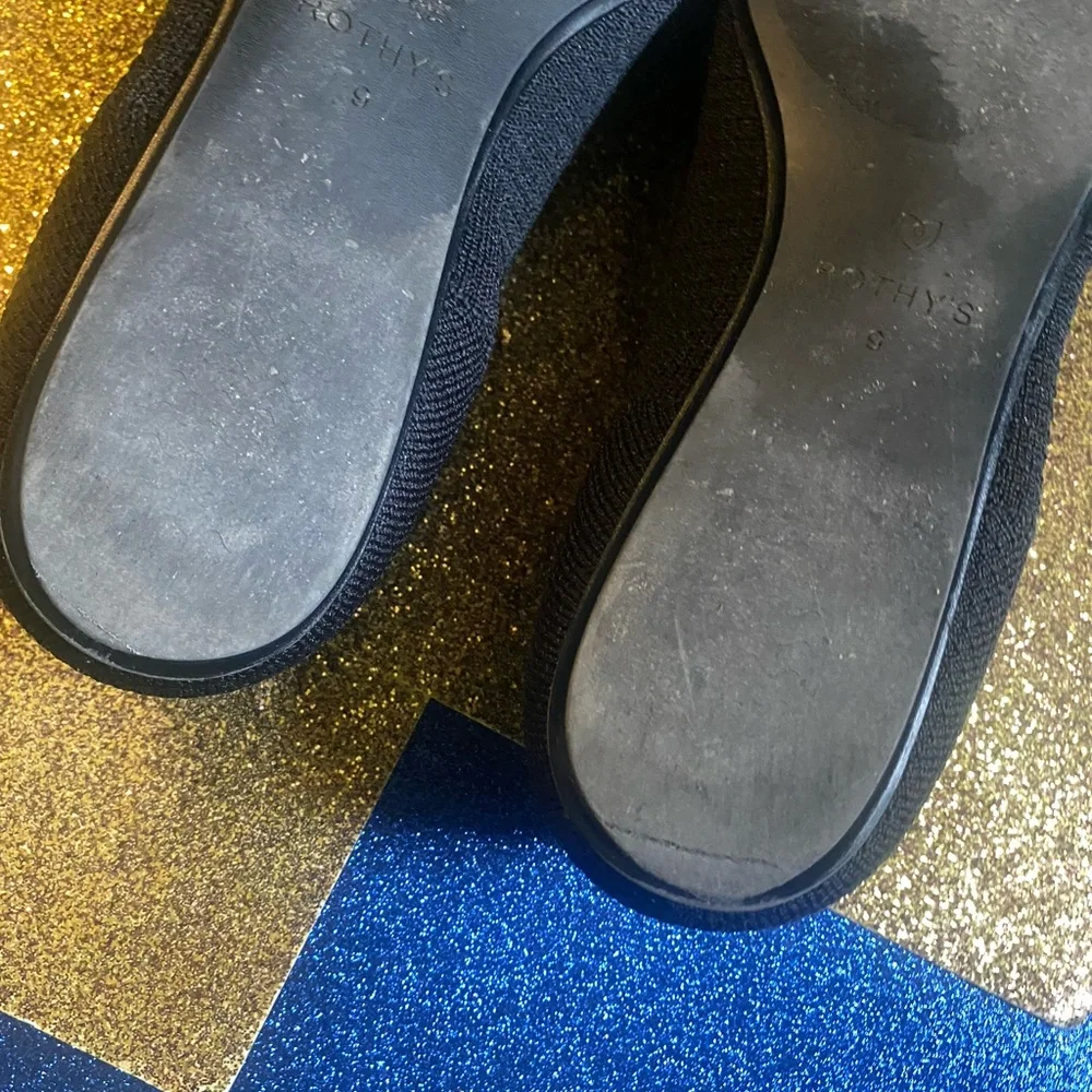 ROTHY’s BLACK FLAT POINTY BALLET Shoes 9W but fits an 8️⃣ COMFY - Picture 6 of 9